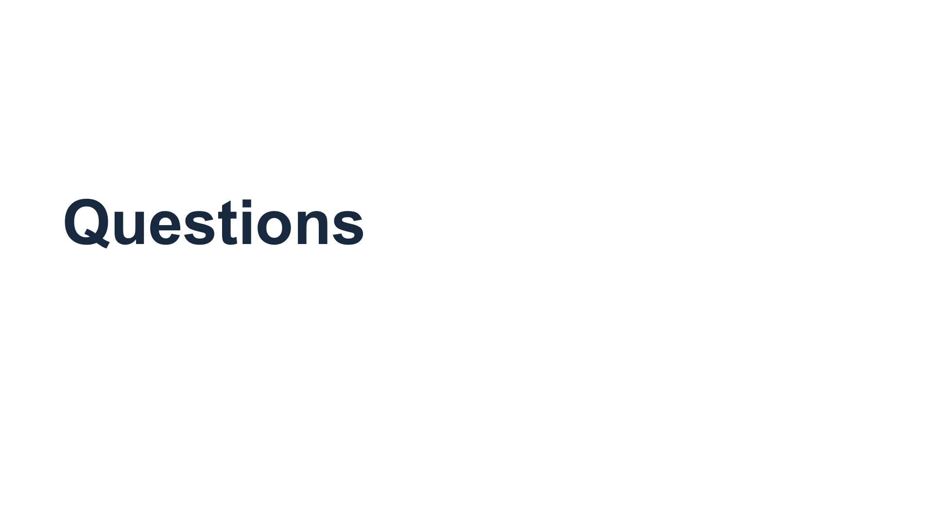 Slide 38: Questions
